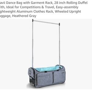 Maavi Rolling Dance/travel bag with Rack for hanging